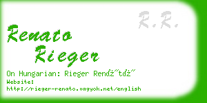 renato rieger business card